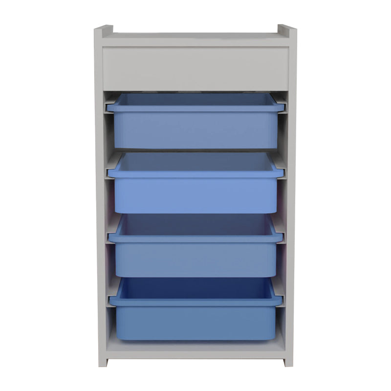 Συρταριέρα Με Καλάθια Toyli Λευκό-Μπλε Μελαμίνης 45X30X78