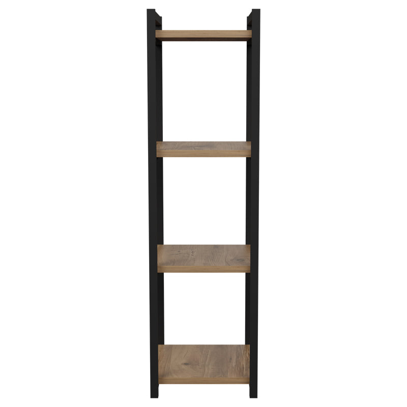 Επιδαπέδια Ραφιέρα Harvey Μαύρο Μέταλλο και Μελαμίνη σε Φυσική Απόχρωση 33x28x100