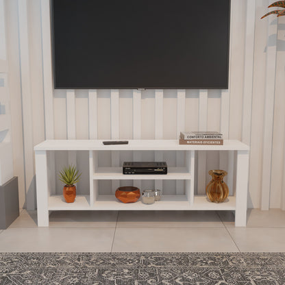 Έπιπλο Τηλεόρασης Seref σε Λευκή Απόχρωση 120x30x47