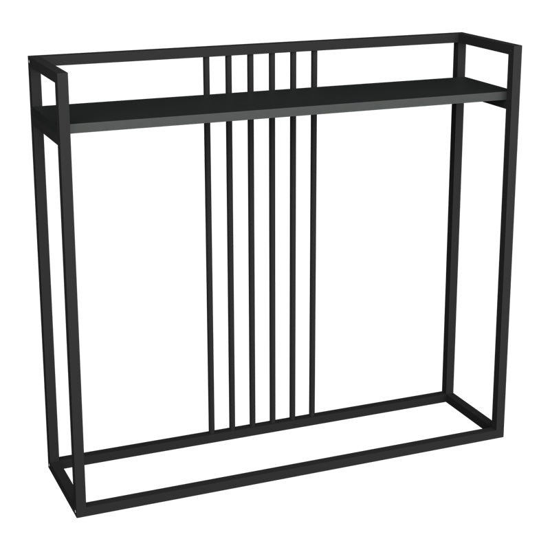 Κονσόλα Convida Ανθρακί με Μαύρο Μεταλλικό Σκελετό 100x25x90