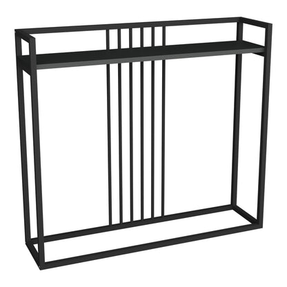 Κονσόλα Convida Ανθρακί με Μαύρο Μεταλλικό Σκελετό 100x25x90