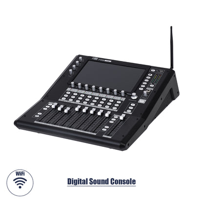 FDB F260 98023 Multifunctional Digital Mixer Audio Console 24Ch - Επαγγελματική Ψηφιακή Κονσόλα Ήχου 16Ch Audio In / 8Ch Audio Out / 8Ch BUS Out - Οθόνη Αφής 10" HD - Wifi Smart System - UDP - AC 220V/50-60Hz - IP20 - Μαύρο - Μ38 x Π49 x Υ14cm
