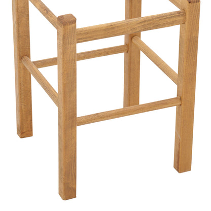 Σκαμπό Καφενείου Oligor Μασίφ Ξύλο Οξιάς Λούστρο Καρυδί 34x34x47