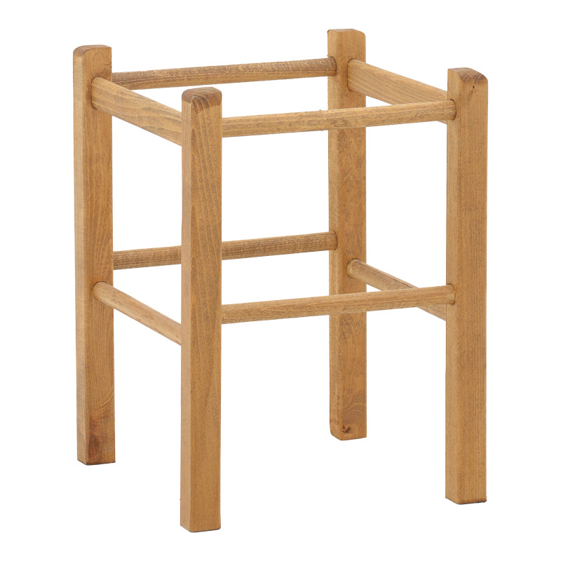 Σκαμπό Καφενείου Oligor Μασίφ Ξύλο Οξιάς Λούστρο Καρυδί 34x34x47