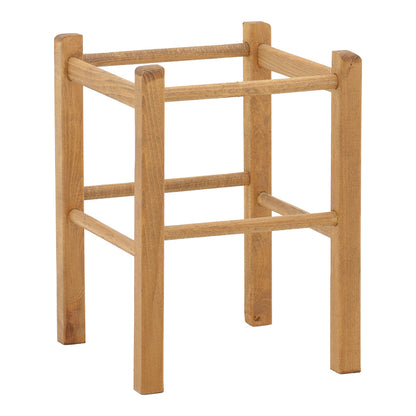 Σκαμπό Καφενείου Oligor Μασίφ Ξύλο Οξιάς Λούστρο Καρυδί 34x34x47