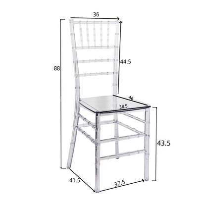 Καρέκλα Tiffany Διάφανο PC 38.5x46x88