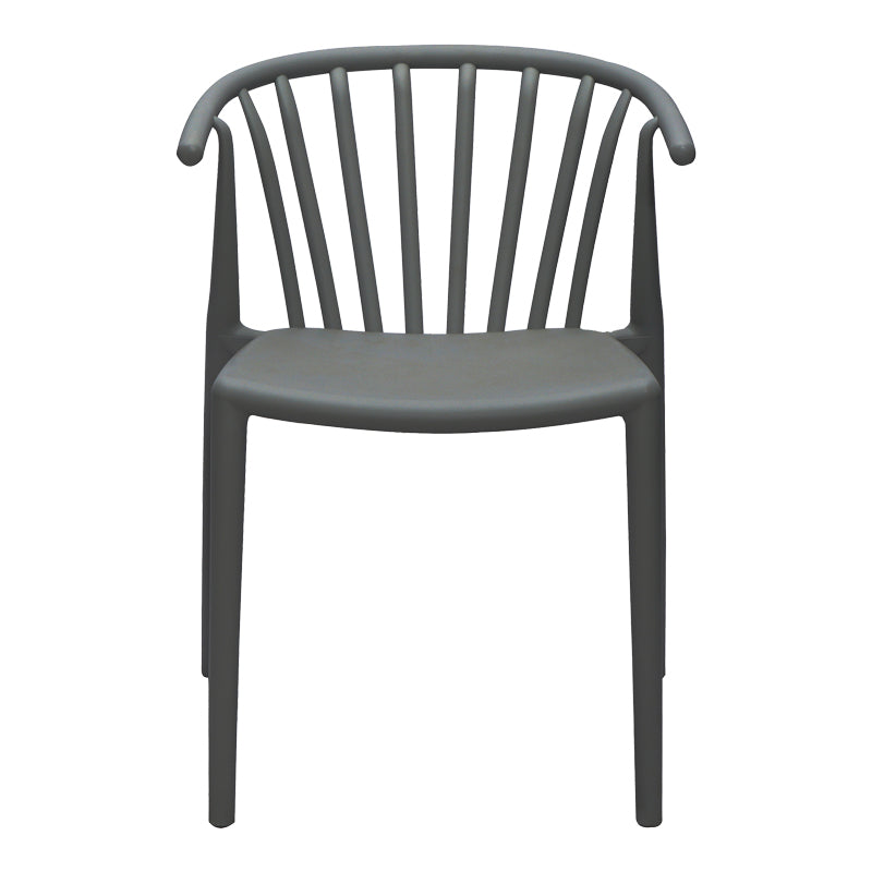 Πολυθρόνα Zelma PP σε Ανθρακί Απόχρωση 55x53x73