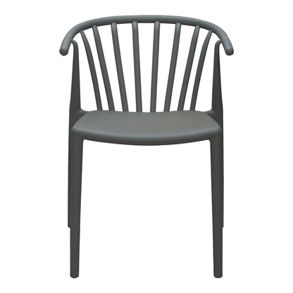 Πολυθρόνα Zelma PP σε Ανθρακί Απόχρωση 55x53x73