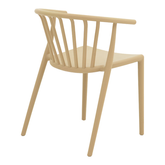 Πολυθρόνα Zelma PP σε Ανοιχτή Απόχρωση Cappuccino 55x53x73