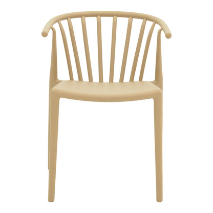 Πολυθρόνα Zelma PP σε Ανοιχτή Απόχρωση Cappuccino 55x53x73