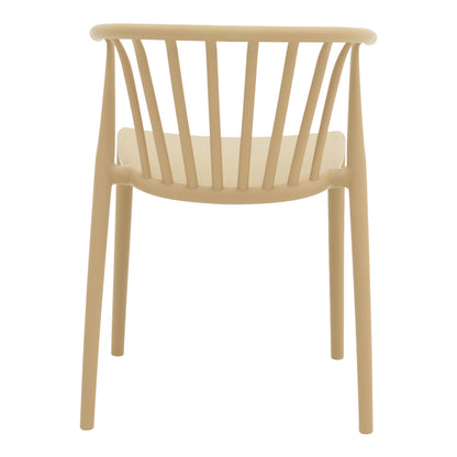 Πολυθρόνα Zelma PP σε Ανοιχτή Απόχρωση Cappuccino 55x53x73