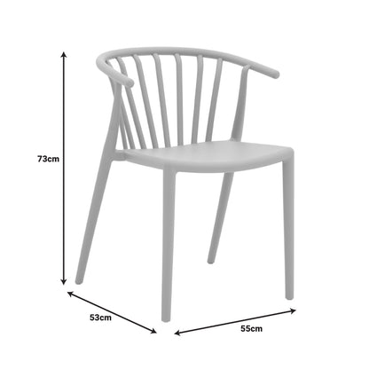 Πολυθρόνα Zelma PP σε Ανοιχτή Απόχρωση Cappuccino 55x53x73