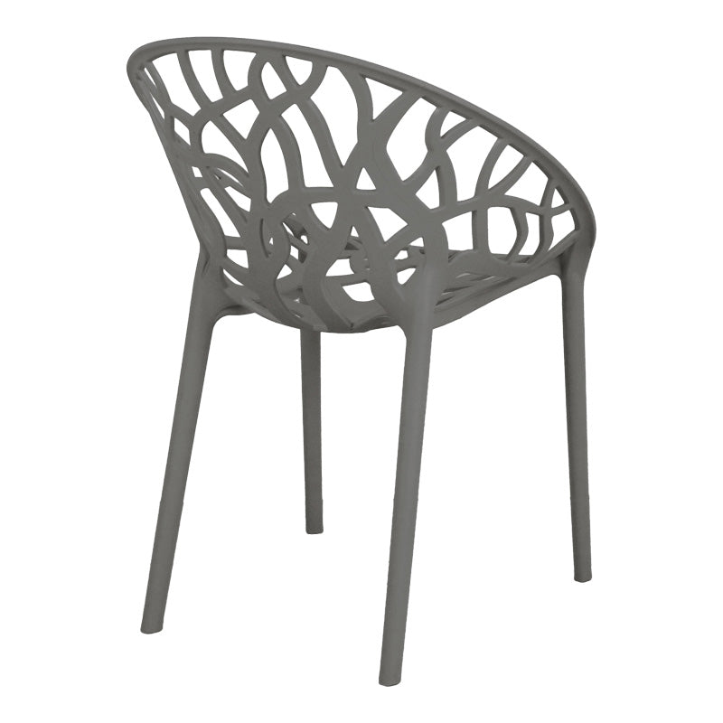 Πολυθρόνα Daren PP σε Ανθρακί Απόχρωση 59x60x79,5