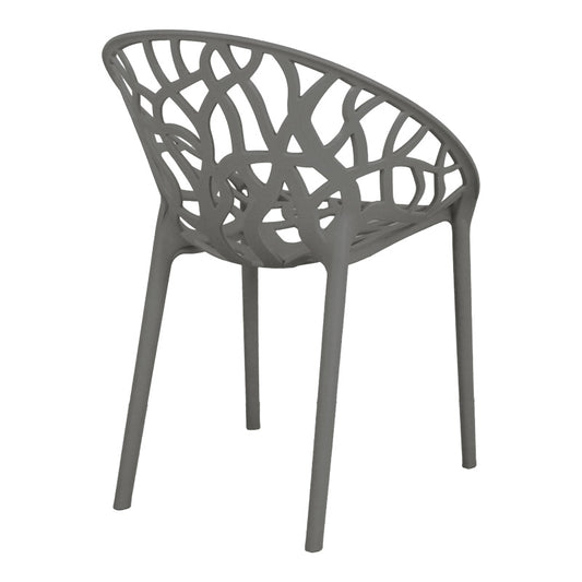 Πολυθρόνα Daren PP σε Ανθρακί Απόχρωση 59x60x79,5