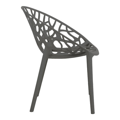 Πολυθρόνα Daren PP σε Ανθρακί Απόχρωση 59x60x79,5