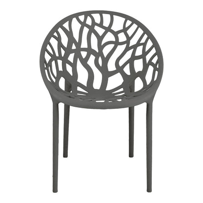 Πολυθρόνα Daren PP σε Ανθρακί Απόχρωση 59x60x79,5