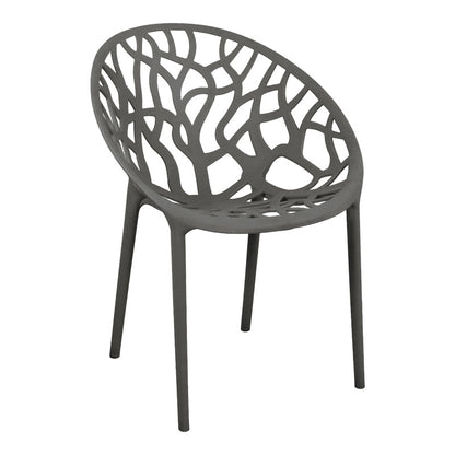 Πολυθρόνα Daren PP σε Ανθρακί Απόχρωση 59x60x79,5