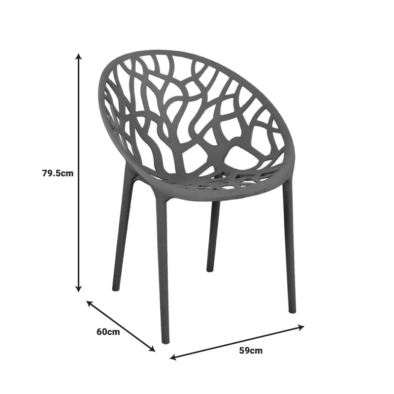 Πολυθρόνα Daren PP σε Cappuccino Απόχρωση 59x60x79,5