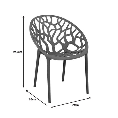 Πολυθρόνα Daren PP σε Cappuccino Απόχρωση 59x60x79,5