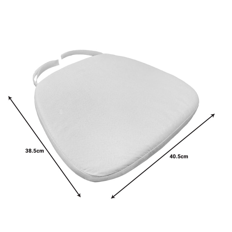 Μαξιλάρι Kursi Ύφασμα σε Λευκή Απόχρωση 40.5x38.5x4