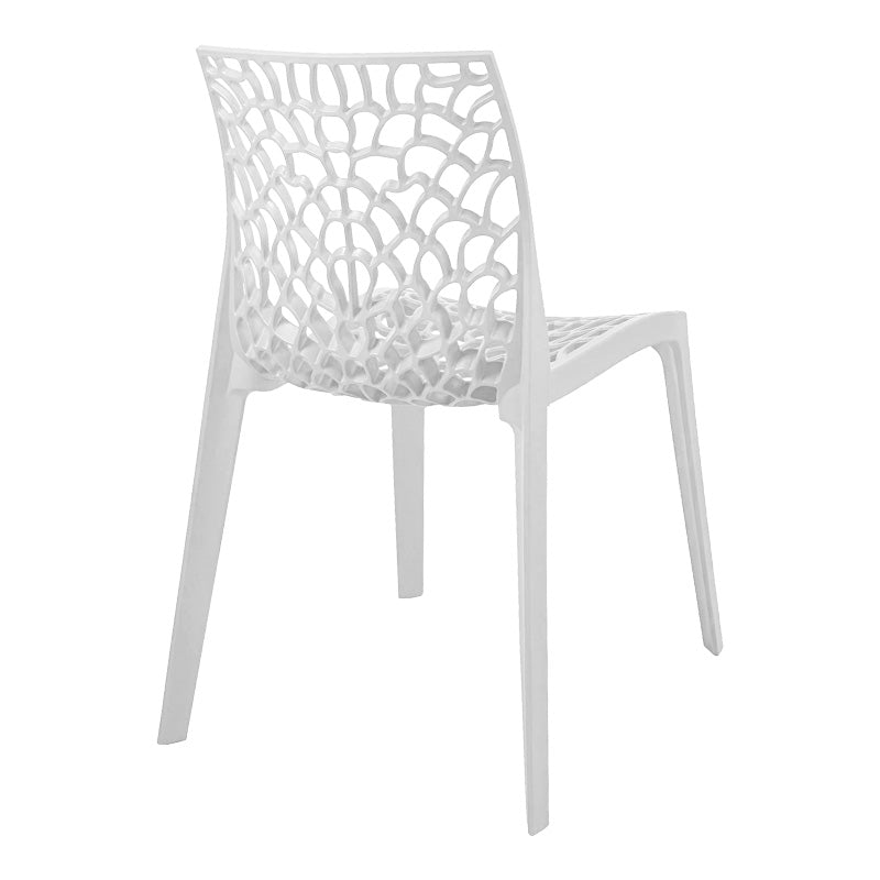 Καρέκλα Στοιβαζόμενη Hush PP σε Λευκή Απόχρωση 50x57x81