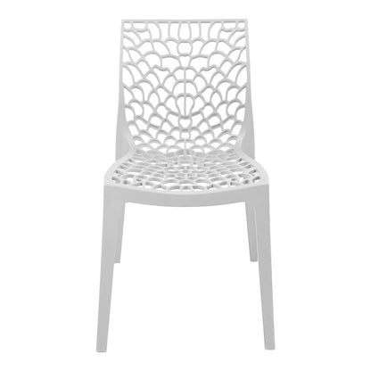 Καρέκλα Στοιβαζόμενη Hush PP σε Λευκή Απόχρωση 50x57x81