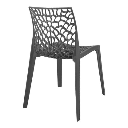 Καρέκλα Στοιβαζόμενη Hush PP σε Ανθρακί Απόχρωση 50x57x81