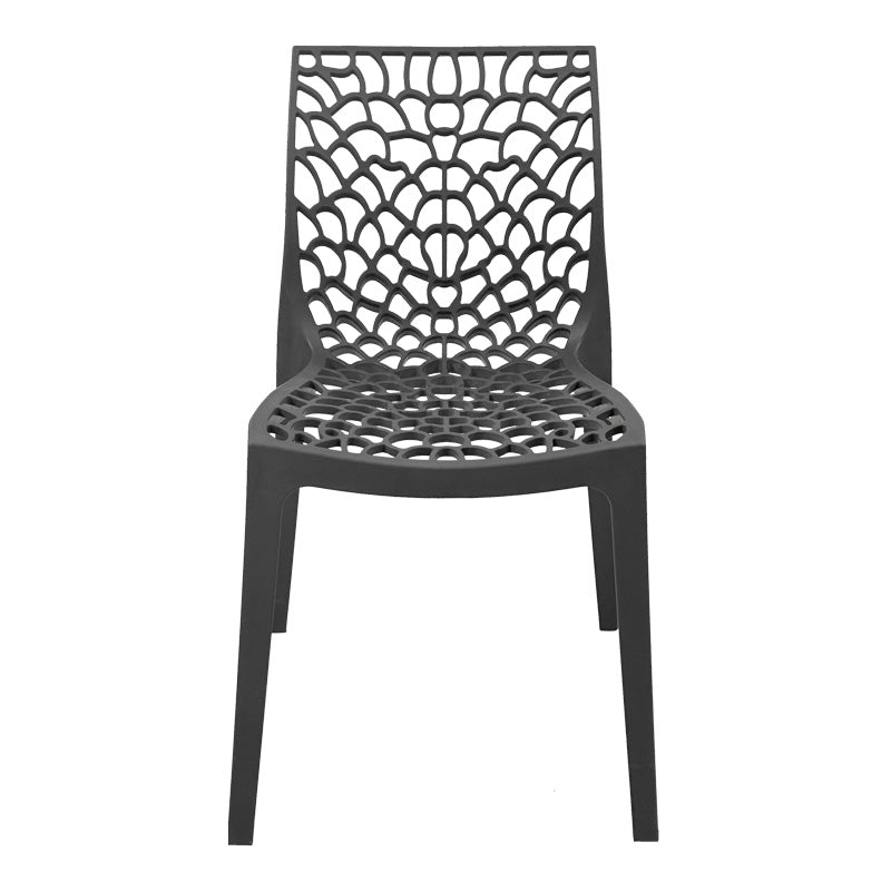 Καρέκλα Στοιβαζόμενη Hush PP σε Ανθρακί Απόχρωση 50x57x81