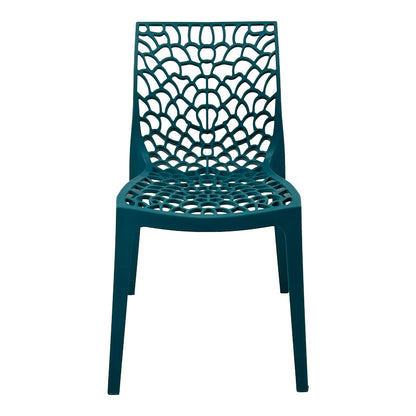 Καρέκλα Στοιβαζόμενη Hush PP σε Μπλε Απόχρωση 50x57x81