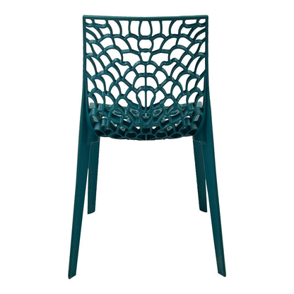 Καρέκλα Στοιβαζόμενη Hush PP σε Μπλε Απόχρωση 50x57x81