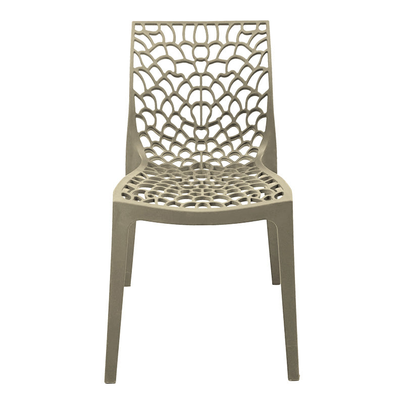 Καρέκλα Στοιβαζόμενη Hush PP σε Cappuccino Απόχρωση 50x57x81