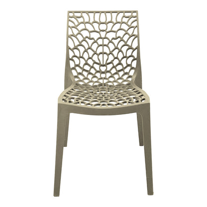 Καρέκλα Στοιβαζόμενη Hush PP σε Cappuccino Απόχρωση 50x57x81