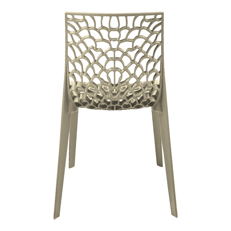 Καρέκλα Στοιβαζόμενη Hush PP σε Cappuccino Απόχρωση 50x57x81