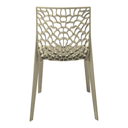 Καρέκλα Στοιβαζόμενη Hush PP σε Cappuccino Απόχρωση 50x57x81