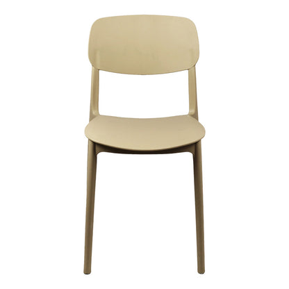 Καρέκλα Berdian Στοιβαζόμενη PP σε Cappuccino Απόχρωση 38x49x79