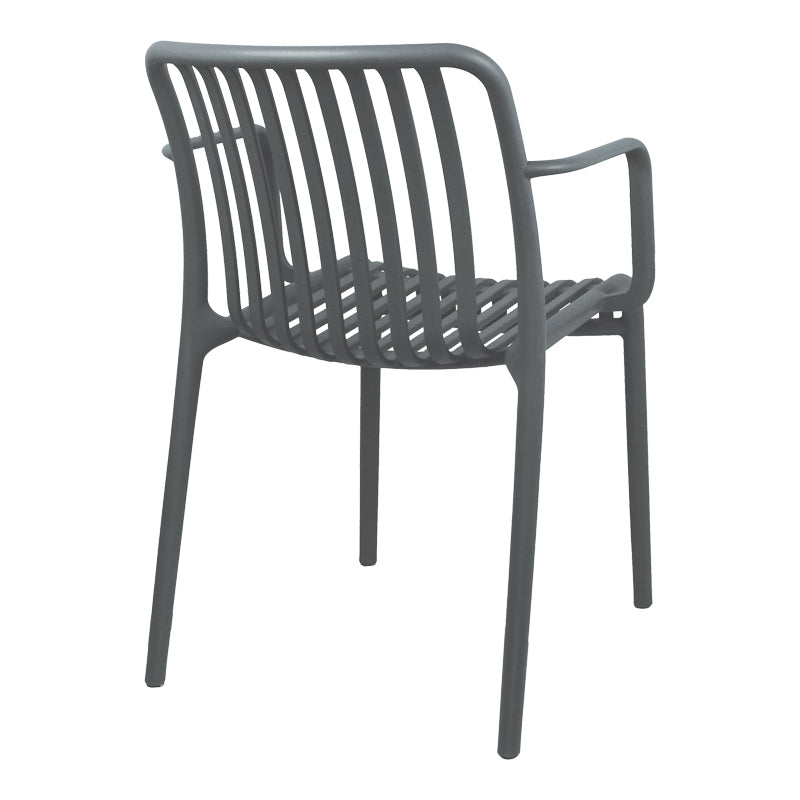 Πολυθρόνα Zoi PP Ανθρακί 55.5x57.5x79
