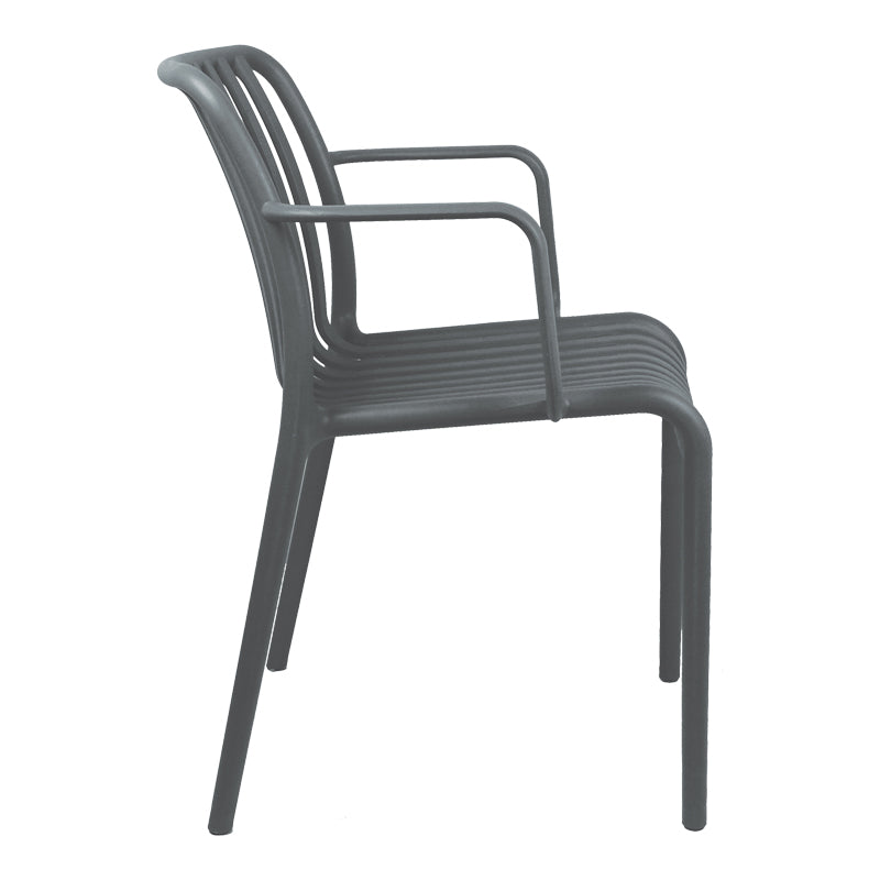 Πολυθρόνα Zoi PP Ανθρακί 55.5x57.5x79