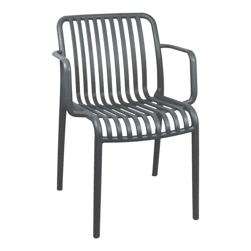 Πολυθρόνα Zoi PP Ανθρακί 55.5x57.5x79