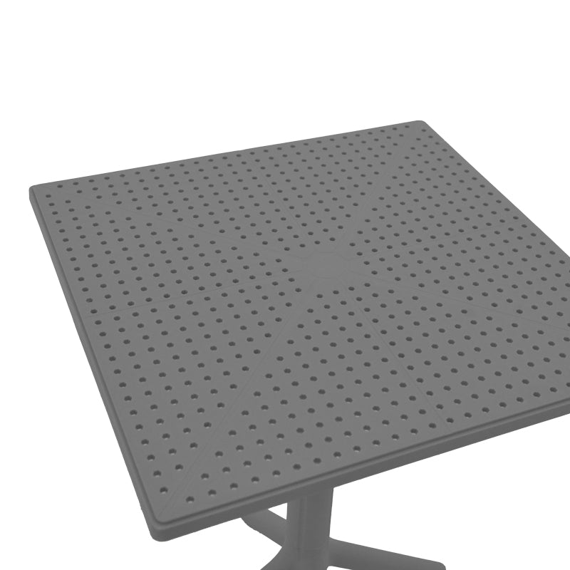 Table Groovy PP Perforated Anthracite 60x60x76
