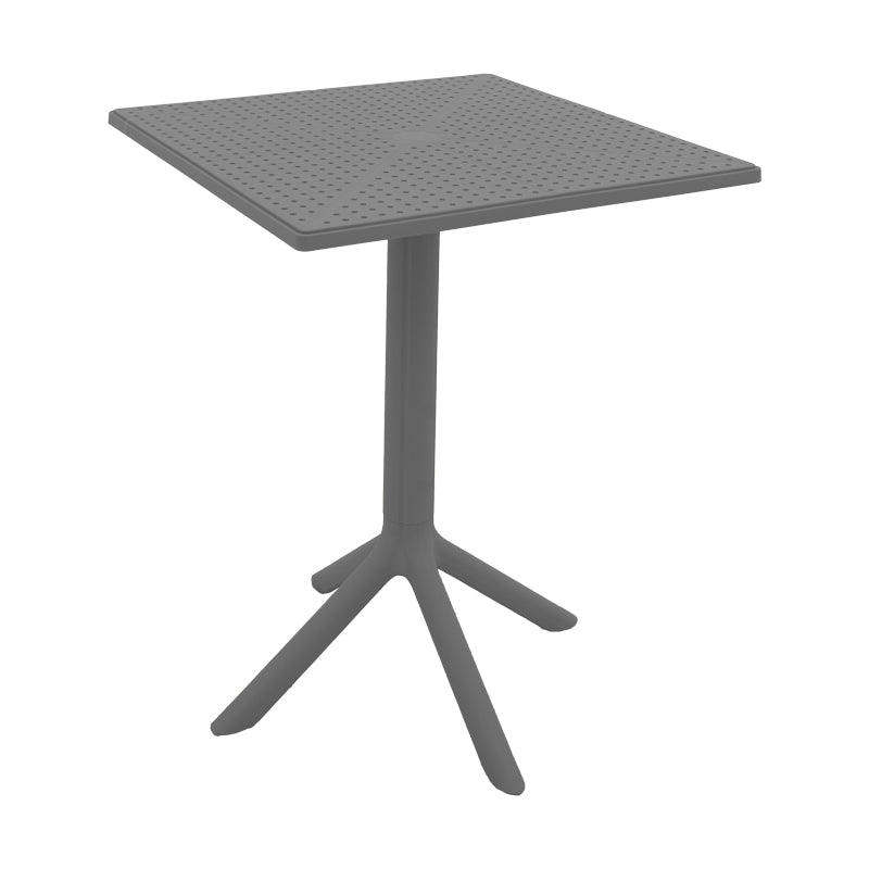 Table Groovy PP Perforated Anthracite 60x60x76