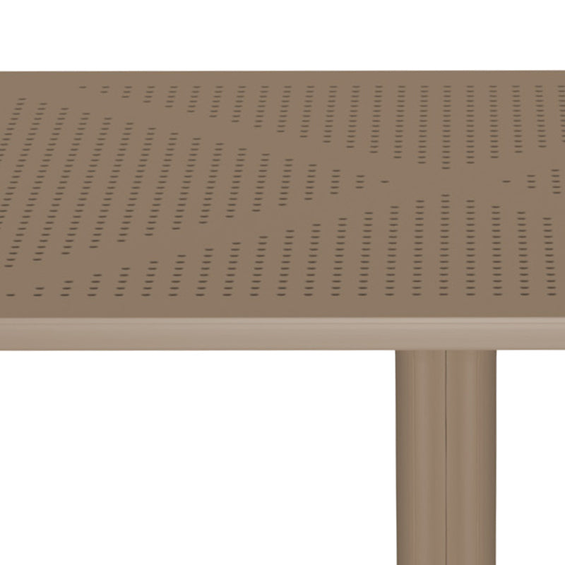 Τραπέζι Groovy Διάτρητο PP Cappuccino 80x80x74