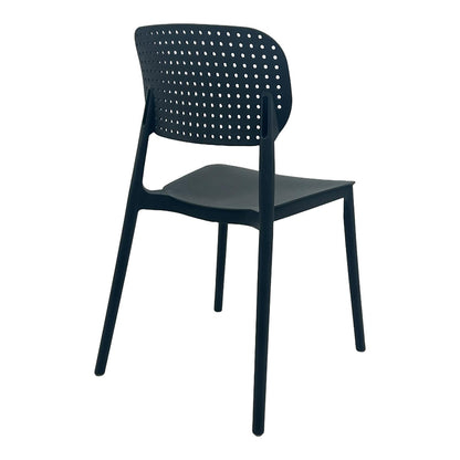 Chair Regande Stackable PP Black 42x49.5x82