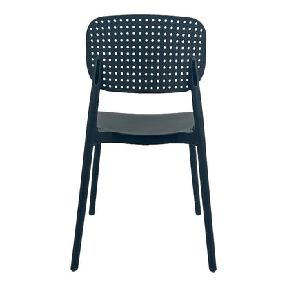 Chair Regande Stackable PP Black 42x49.5x82