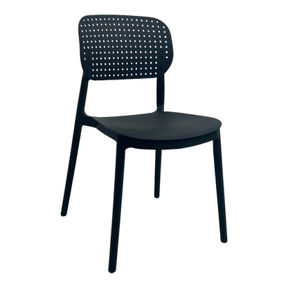 Chair Regande Stackable PP Black 42x49.5x82