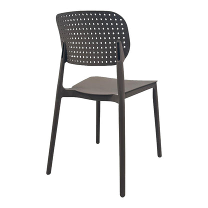 Chair Regande Stackable PP Brown 42x49.5x82