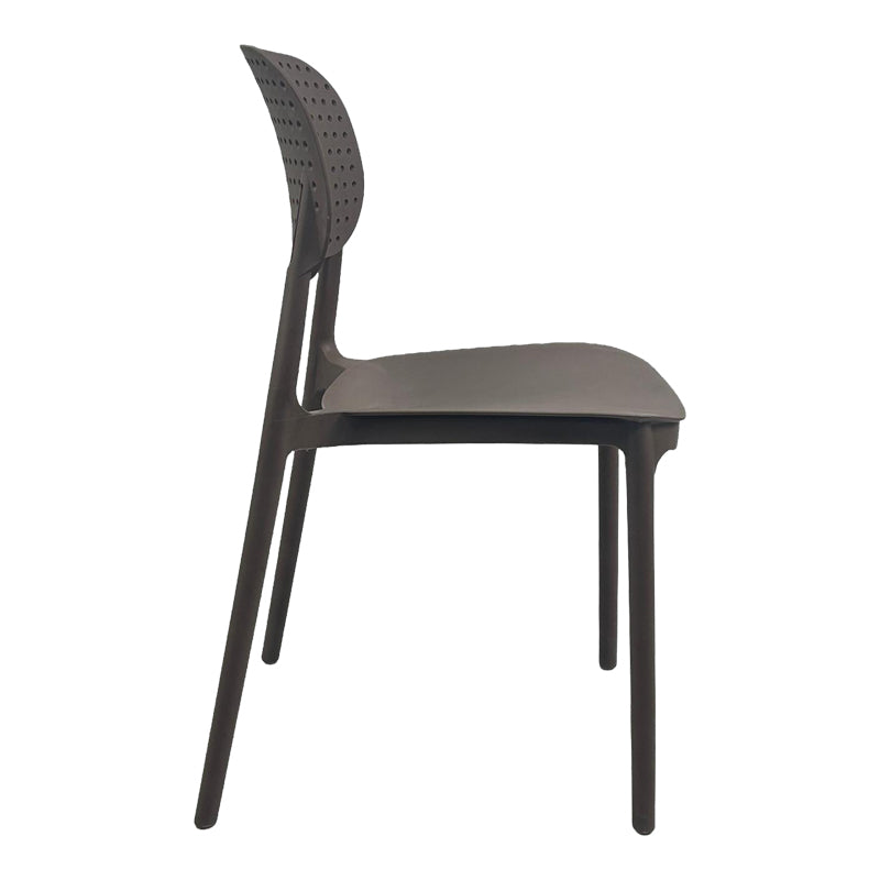 Chair Regande Stackable PP Brown 42x49.5x82