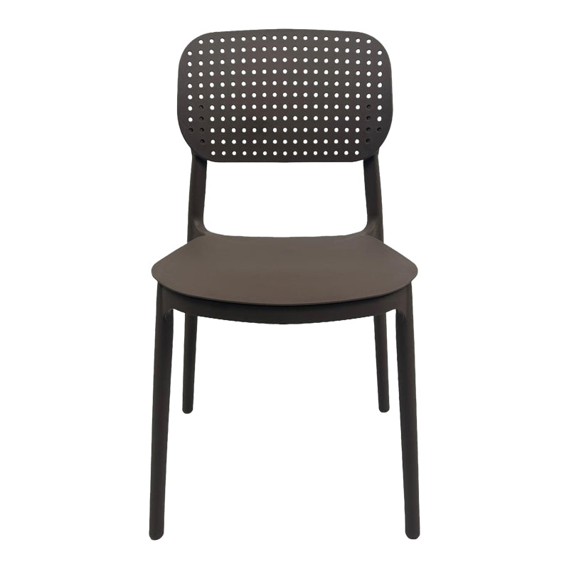 Chair Regande Stackable PP Brown 42x49.5x82