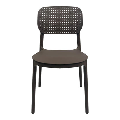 Chair Regande Stackable PP Brown 42x49.5x82