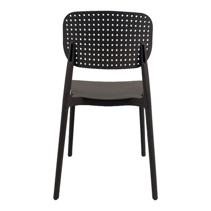 Chair Regande Stackable PP Brown 42x49.5x82