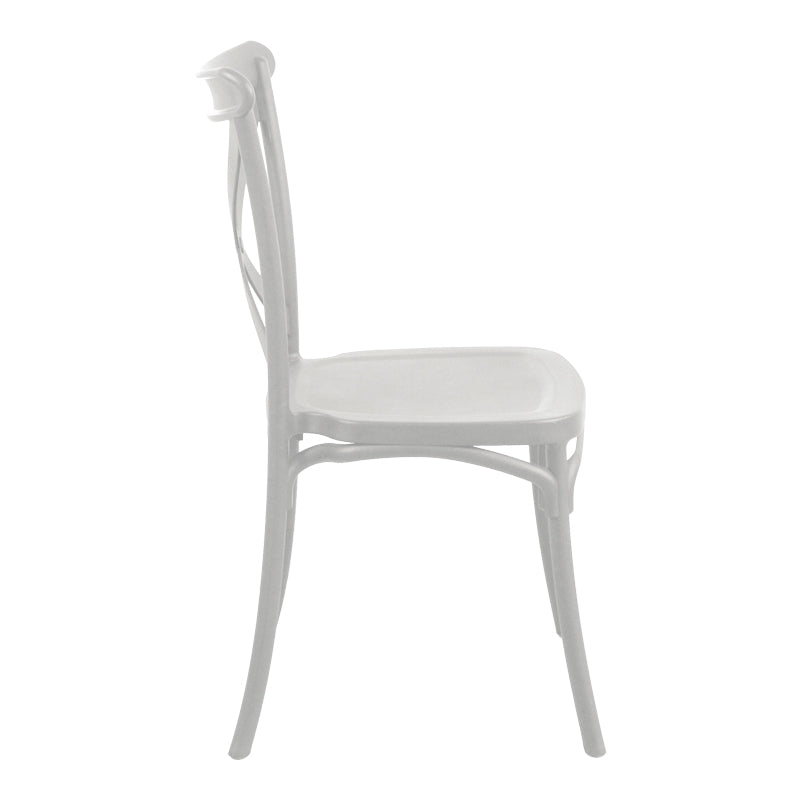 Καρέκλα Crossie Στοιβαζόμενη PP Λευκό 43x53x88